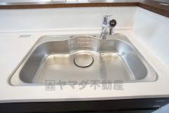 広々とした凸型シンクに洗剤ポケットを標準装備。大きなお鍋など洗いやすいです。
