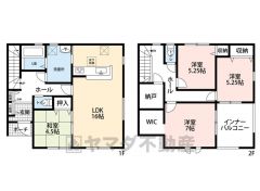 4LDK。都市ガス物件です。スーパーやコンビニ、ドラッグストア生活に便利な施設が徒歩圏にある住みやすい立地です＾＾