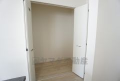 キッチンそばに収納あり。食品貯蔵も、あまり人に見られたくない清掃道具などリビング収納としても＾＾
