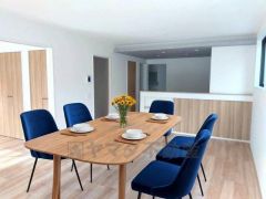 おしゃれなキッチンを中心とした開放的なリビング。お友達や親せきをお招きするのも楽しみです＾＾（家具はCGによるイメージとなります。）