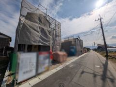 現地（2026.01）撮影 前面道路：西側5.5ｍ、南側4.8ｍ。