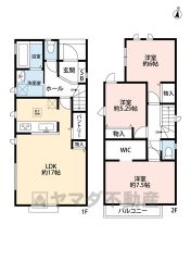 1階LDK17帖、2階洋室全室収納付き＾＾