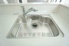 広々とした凸型シンクに洗剤ポケットを標準装備。大きなお鍋など洗いやすいです。