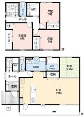 19帖の広々LDKが魅力の4LDK