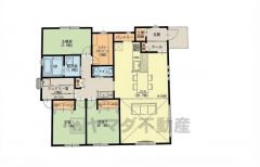 家事動線に配慮した、20.7帖LDKのゆとりの3LDK平屋プラン　落ち着いた住宅地内で快適な生活を実現してみませんか＾＾