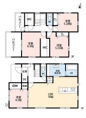 4LDK　パントリー　WIC完備