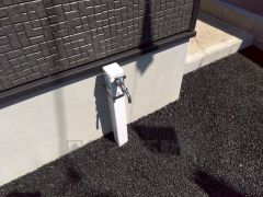 敷地には外水栓を設けています。ガーデニング、泥遊びやペットの散歩の後にも便利です。洗車も楽に出来ますね＾＾