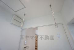 洗面室には室内物干し付きなのでランドリースペースとしても＾＾ 