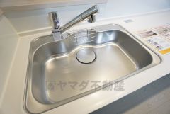 広々とした凸型シンクに洗剤ポケットを標準装備。大きなお鍋など洗いやすいです。
