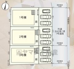 1号棟。カースペース3台分あり＾＾