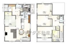 4LDK　庭付き　カースペース3台可能