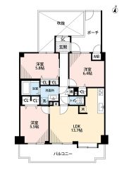 お掃除らくらくのオールフローリング3LDK＾＾ 全居室収納付きなので荷物の多い方でも安心＾＾