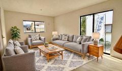 （家具はCGによるイメージとなります。） 家族が集まる開放的なリビング。思い思いの時間を過ごしたり食事をしたり、素敵な団らんの場になりますね。