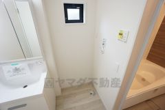 室内洗濯機置場。