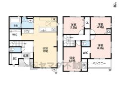 お掃除しやすいオールフローリング。全居室2面採光＾＾