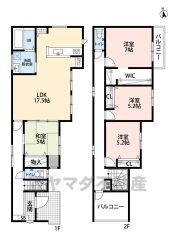 4LDK、バルコニー2か所＾＾