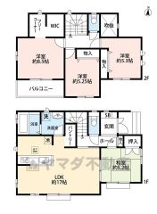 LDK17帖。南面バルコニー。パントリー、WIC付き＾＾