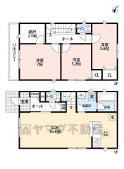 全居室収納完備。納戸。オールフローリング。家族が顔を合わせやすいリビング階段＾＾