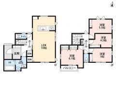 リビング16帖。全居室収納あり。SIC付き＾＾