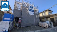 現地（2026年2月）撮影。 西区野方に限定1棟。 品質が高く外観としても魅力的なデザイン＾＾一建設の「リーブルガーデン」シリーズです。