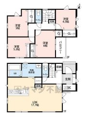 LDK17.7帖。お掃除しやすいオールフローリング＾＾