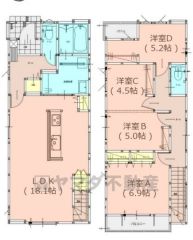 リビング18.1帖。家族で顔を合わせる機会が増えるリビング階段＾＾