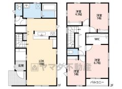 4LDK　大容量のWIC付き