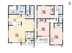 3LDK　全居室収納付き＾＾
