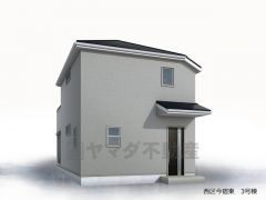 （3号棟）完成予想図 外観完成予想図。 あくまでもイメージとなります。現況と異なる場合は現況を優先いたします。