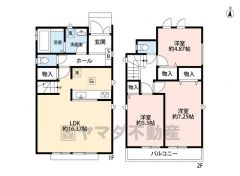 オールフローリング。全居室収納付き。南向きのバルコニー＾＾