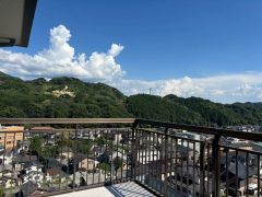 バルコニーからの眺望です。