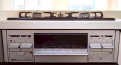 3種類の料理が同時に調理できる、3口ガスコンロ。