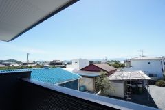 バルコニーからの眺望です。