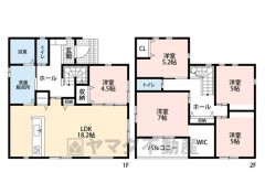 リビング18.2帖。収納充実。WIC・パントリー。オールフローリング＾＾