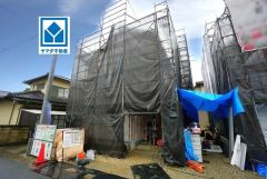 現地（2025年6月）撮影。 1号棟。閑静な住宅地。