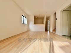 キッチンから会話が弾みそうなダイニングです。お友達や親せきをお招きするのも楽しみになりますね＾＾