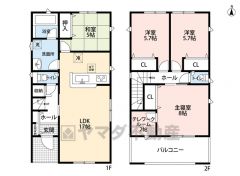 4LDK、テレワークルーム2帖、全室収納付き＾＾