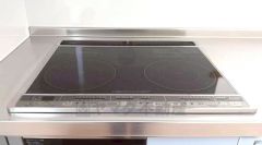 3種類の料理が同時に調理できる、3口ガスコンロ＾＾