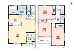 3LDK　全居室収納付き＾＾
