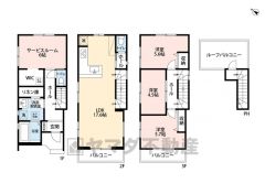 3LDKに2納戸付き