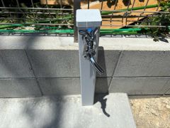 あると便利な外水栓。洗車に、泥遊びやペットの散歩の後に。