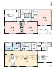 3LDKS　全居室収納付き＾＾